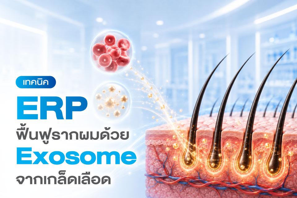 ERP ฟื้นฟูรากผมด้วย Exosome จากเกล็ดเลือด